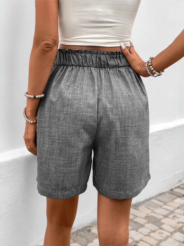 Tailored Shorts - Women's Linen Shorts for Office and Casual Wear