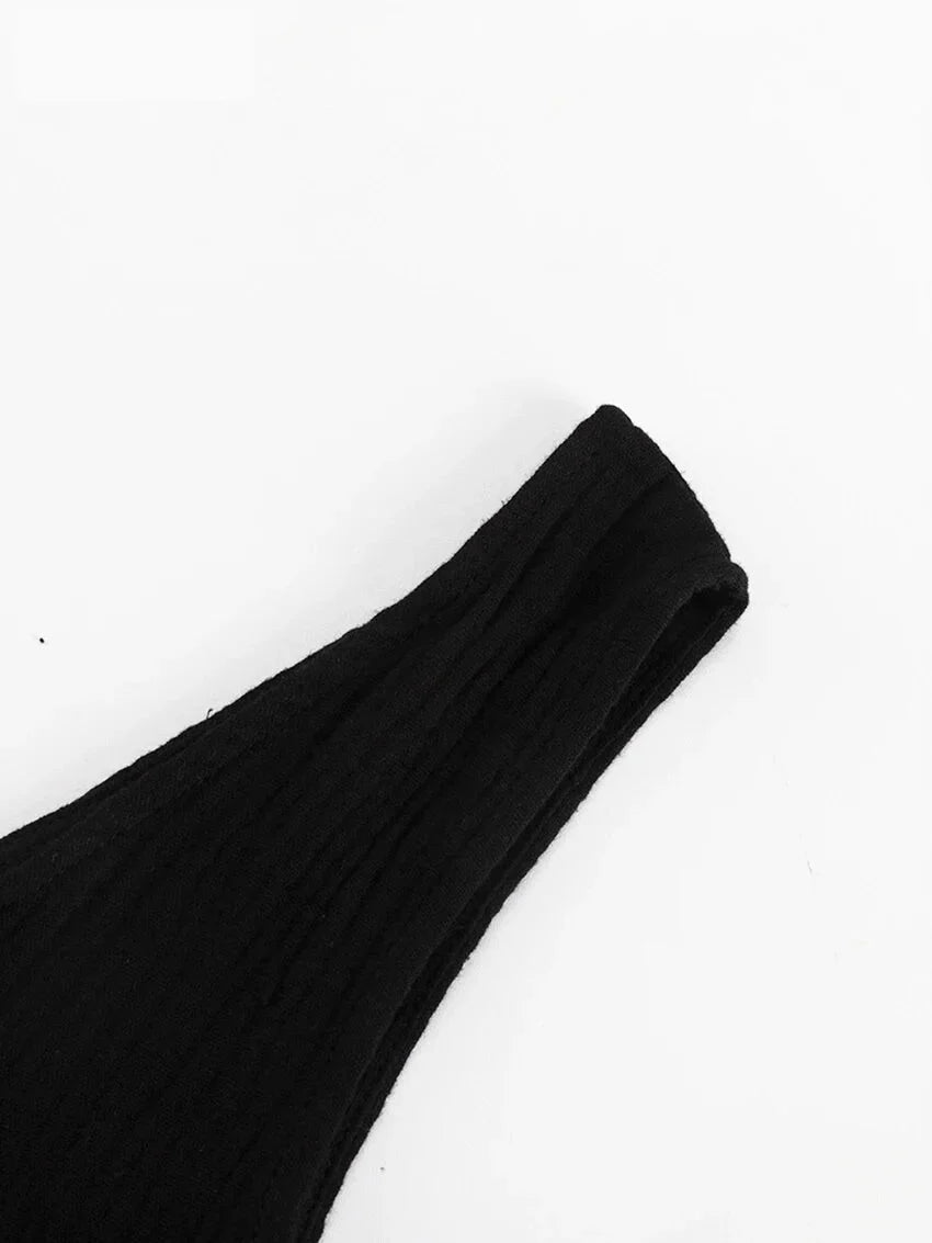 Vacation Outfit Set- Comfy Loungewear Set Textured Cotton Tank Top & Loose Pants- - Pekosa Women Fashion