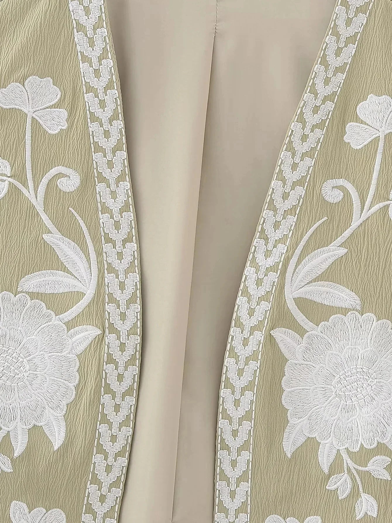 Vests- Artisanal Embroidered Cropped Waistcoat - Women Vintage Vest- - Pekosa Women Fashion