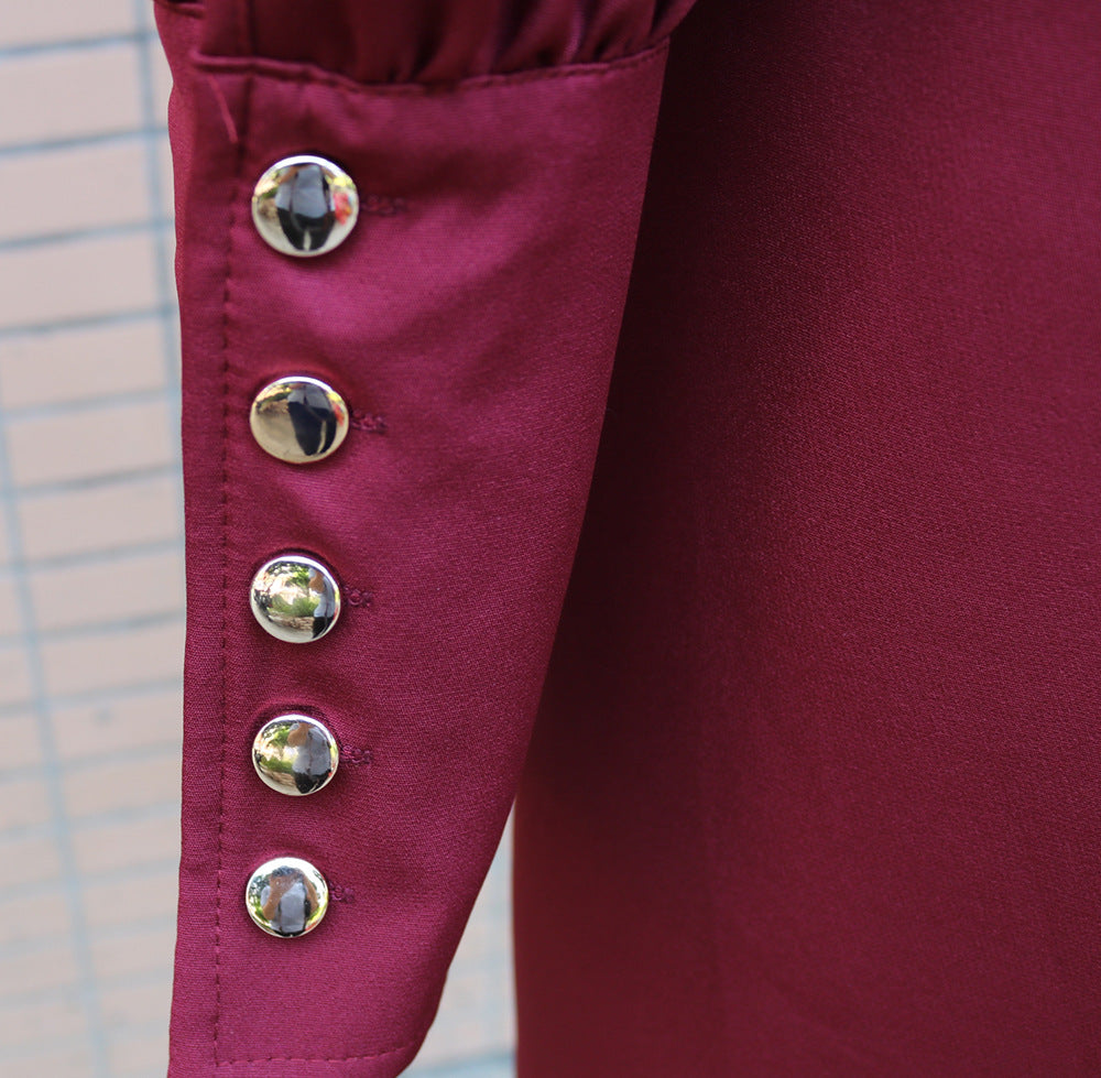 Long Sleeve Commuter Office Dress Women