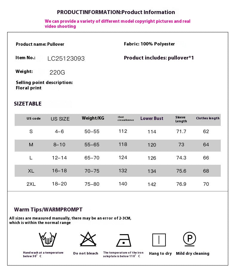 Blouses - Women's Pullover V-neck Long-sleeved Chiffon Shirt European And American Top