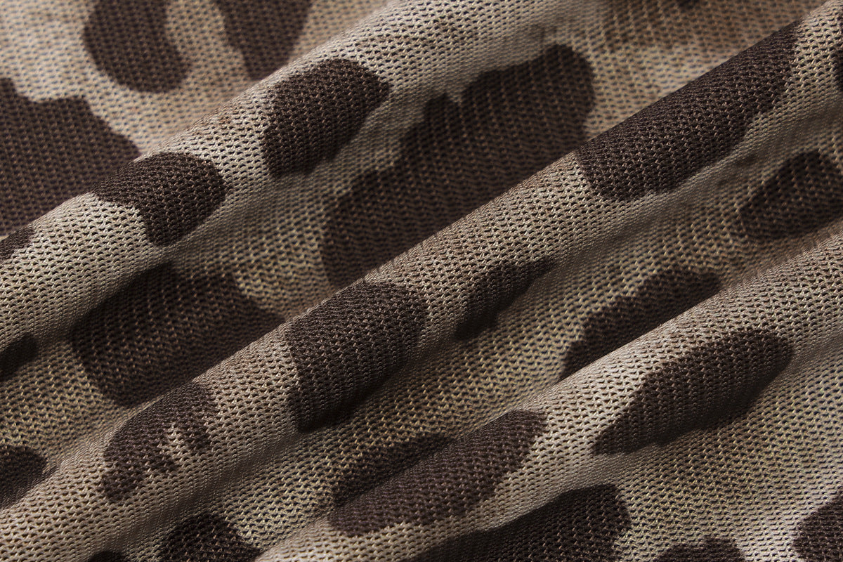 Tops - Leopard Print Crossbody Sleeveless Ribbon Short Tight Vest