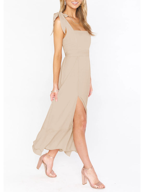 Cocktail Dresses - Women's Elegant and Fashionable Commuter Slit French High-end Sense Dress