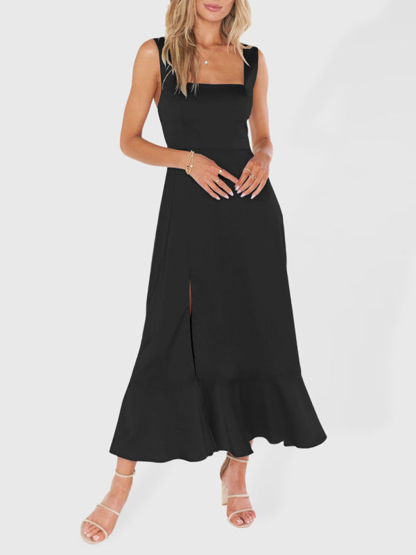 Cocktail Dresses - Women's Elegant and Fashionable Commuter Slit French High-end Sense Dress
