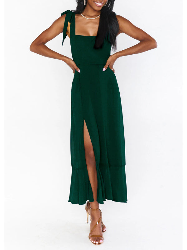 Cocktail Dresses - Women's Elegant and Fashionable Commuter Slit French High-end Sense Dress