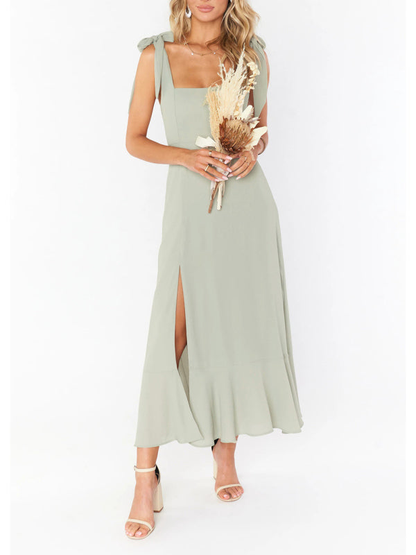 Cocktail Dresses - Women's Elegant and Fashionable Commuter Slit French High-end Sense Dress