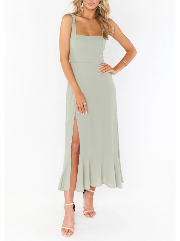 Cocktail Dresses - Women's Elegant and Fashionable Commuter Slit French High-end Sense Dress