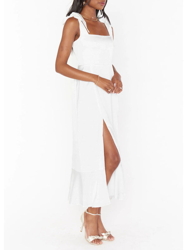 Cocktail Dresses - Women's Elegant and Fashionable Commuter Slit French High-end Sense Dress