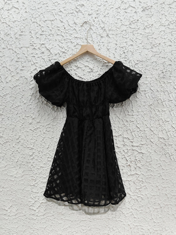 Casual Dresses - Ladies new fashion one shoulder lantern sleeve sexy backless dress