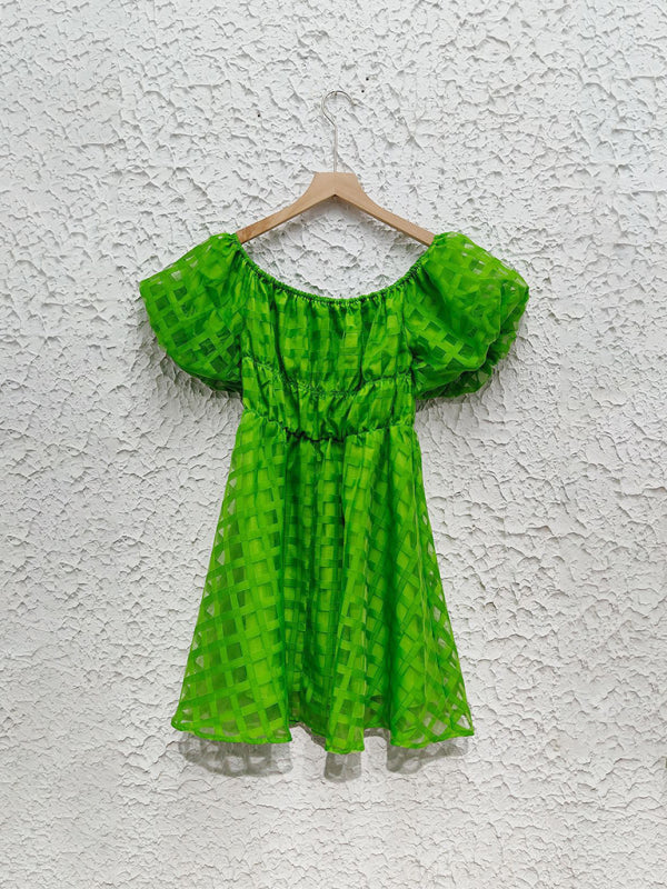 Casual Dresses - Ladies new fashion one shoulder lantern sleeve sexy backless dress