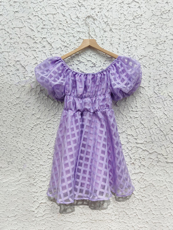 Casual Dresses - Ladies new fashion one shoulder lantern sleeve sexy backless dress