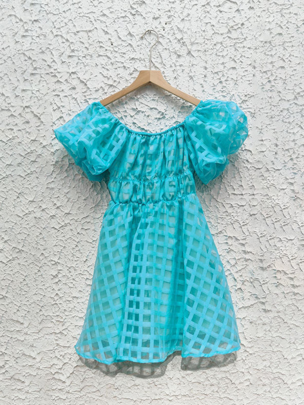 Casual Dresses - Ladies new fashion one shoulder lantern sleeve sexy backless dress