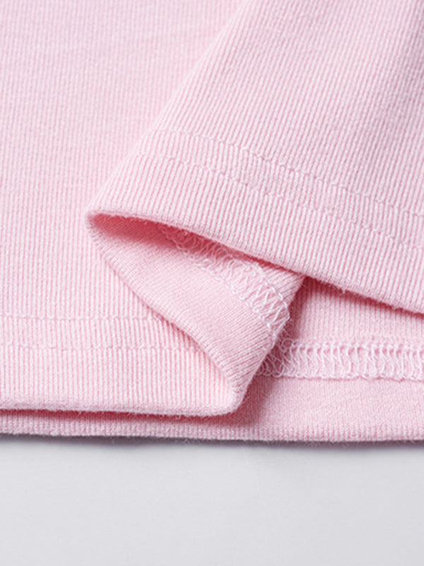 T-Shirts - Y2K Sexy Slim Fit U-Neck Contrast Color Short Sleeve Top Women's T-Shirt