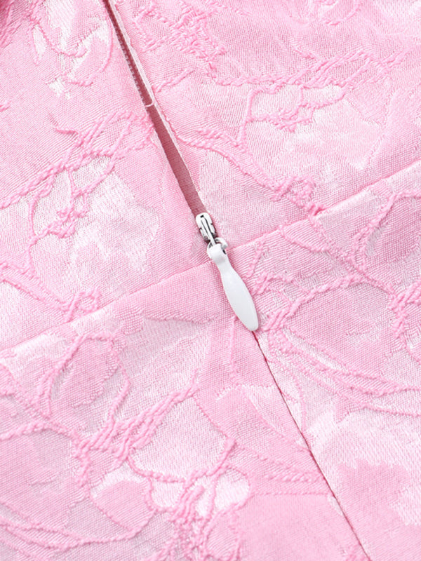 Elegant Dresses - One-shoulder bow sexy backless dress