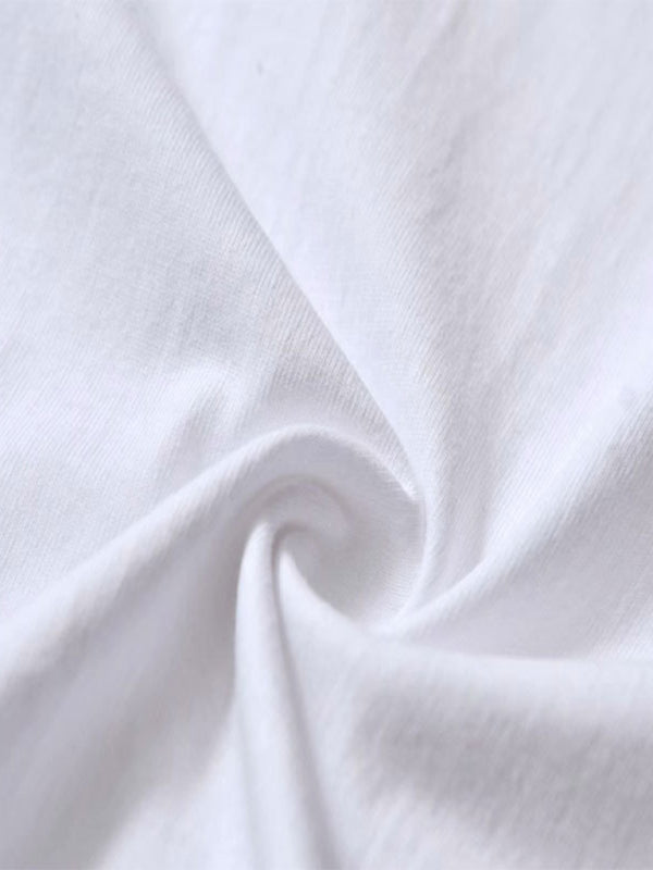 Tees - Love Easter pattern round neck short sleeve T-shirt