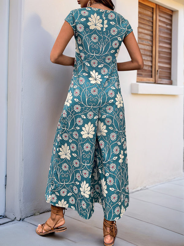 Jumpsuits - Printed wide-leg jumpsuit