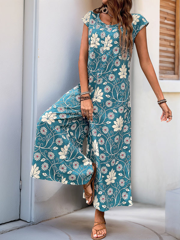 Jumpsuits - Printed wide-leg jumpsuit