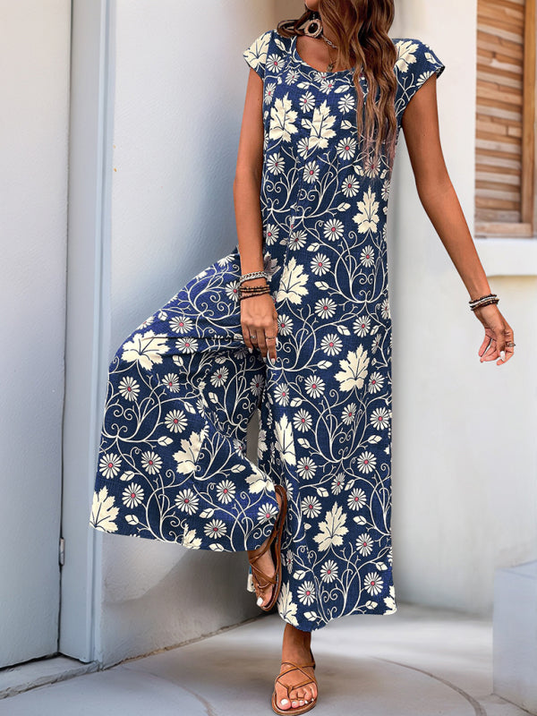 Jumpsuits - Printed wide-leg jumpsuit