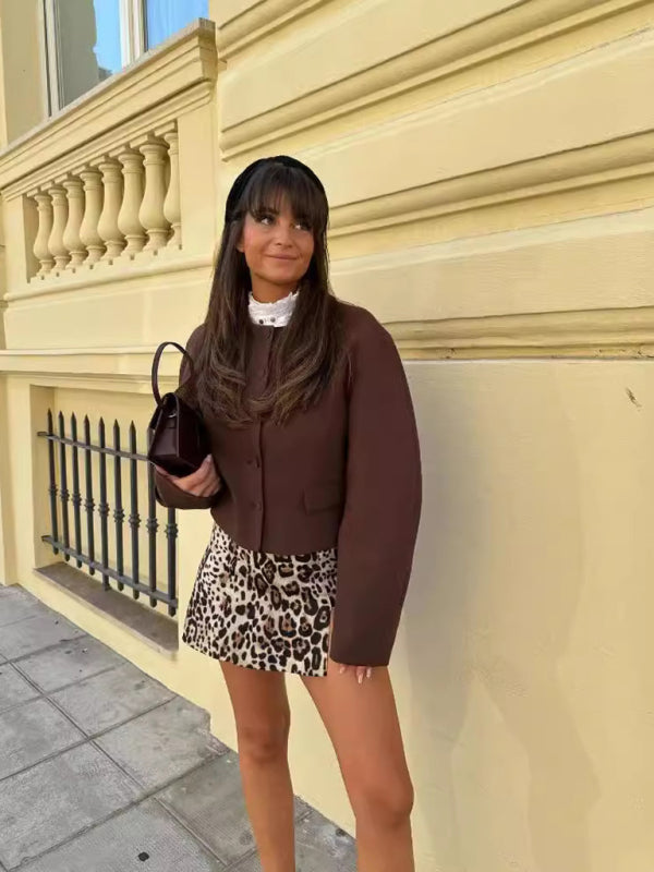 Skirt Set - Blazer and Mini Skirt Set