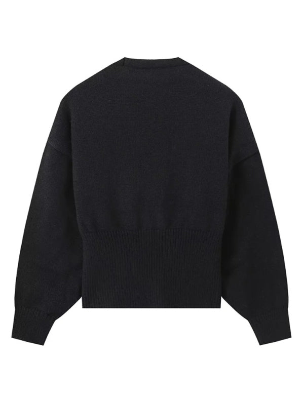 Cardigans - V-neck button-down cardigan