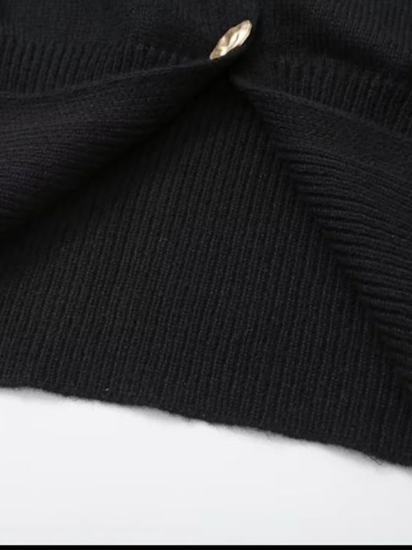 Cardigans - V-neck button-down cardigan