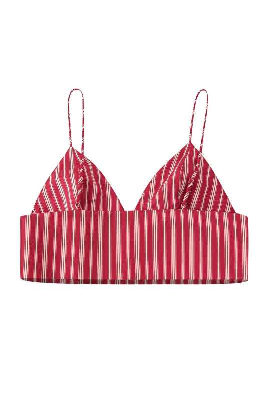 Matching Sets - Fashion Striped Short Top + Striped Midi Skirt Set