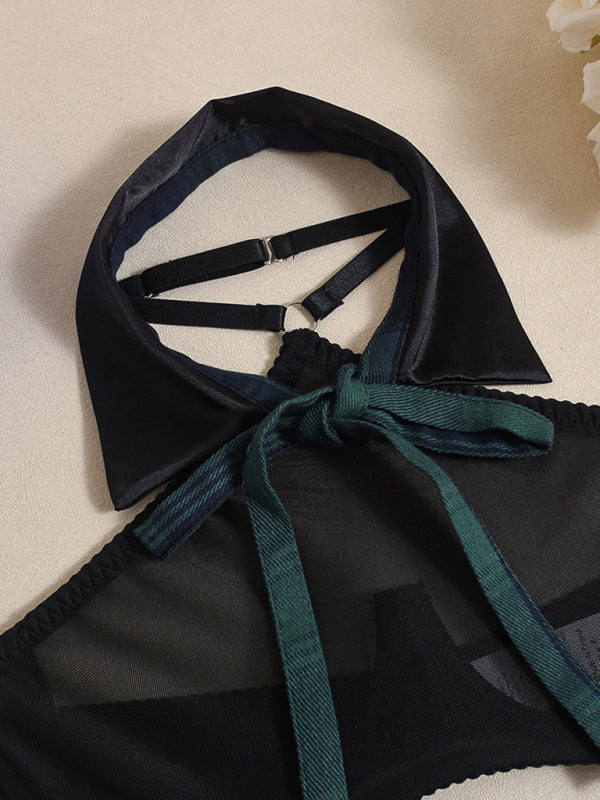 Lingerie - See-through skirt mesh underwear JK uniform playful underwear fun suit