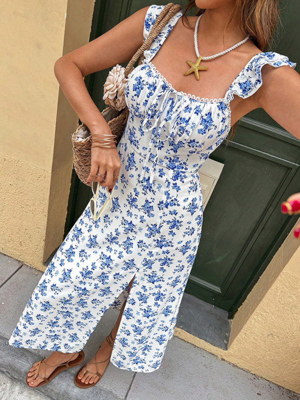 Casual Dresses - New style holiday travel floral dress