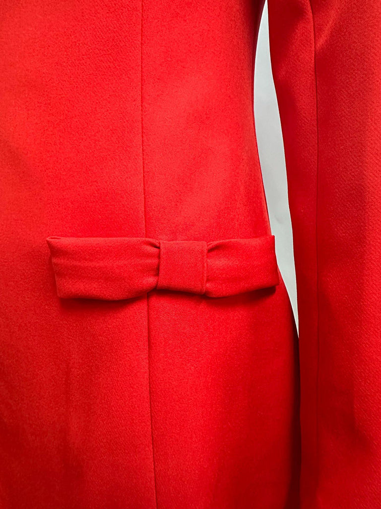 Mini Dresses - New exquisite waist bow Christmas and Valentine's Day elegant dress