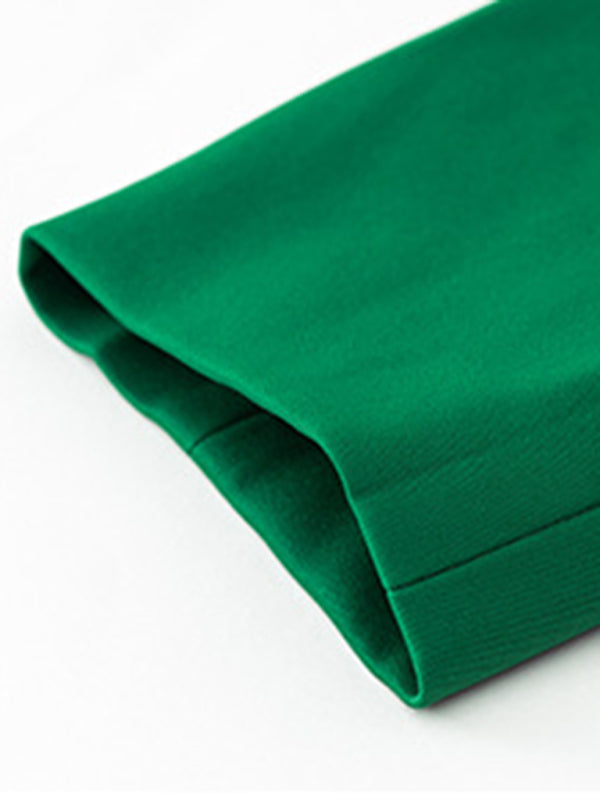 Blazers- Solid Open Front Shawl Lapels Blazer- - Pekosa Women Clothing