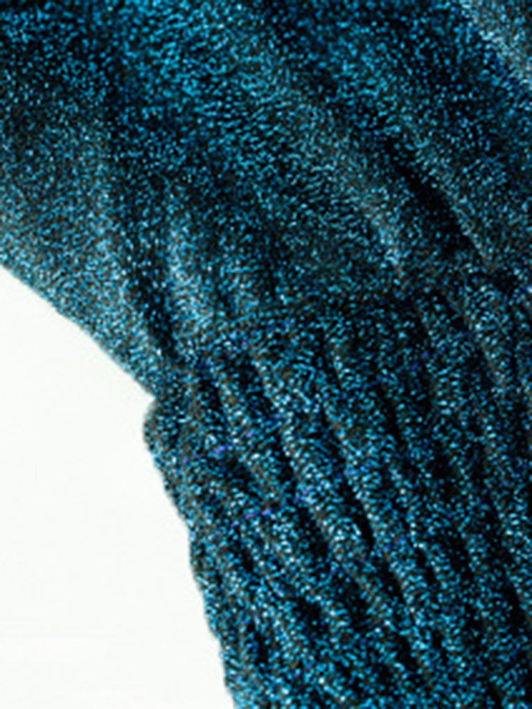 Bodycon Dresses- Glittering Bodycon Sweater Dress with Balloon Sleeve - Be Glamorous!- - Pekosa Women Clothing