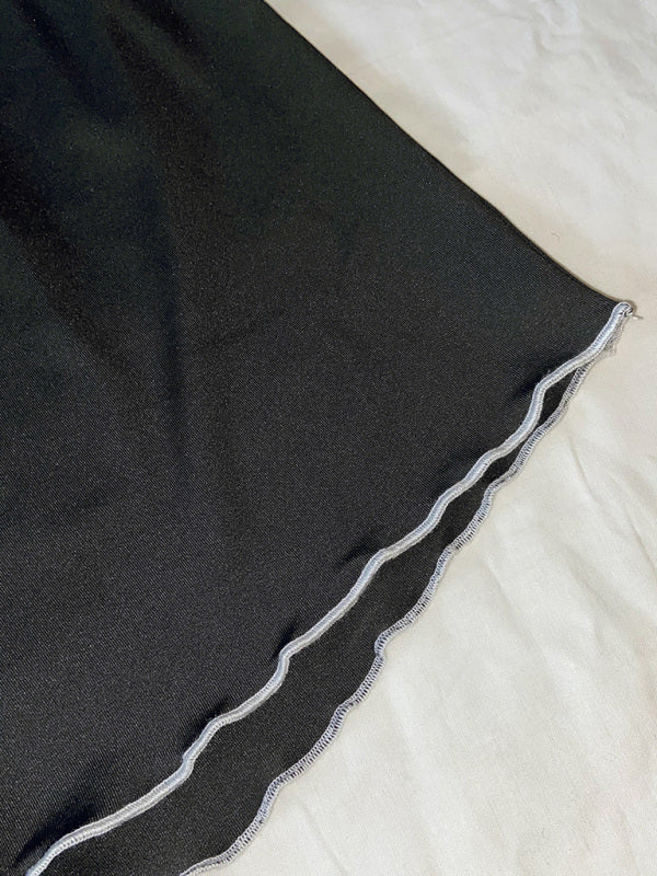 Boyshorts- Adjustable Waist Loungewear Shorts with Contrast Binding- - Pekosa Women Clothing