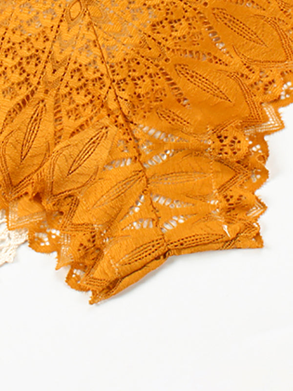 Briefs- Lace Women's Low-Waist Panty Briefs- - Pekosa Women Clothing