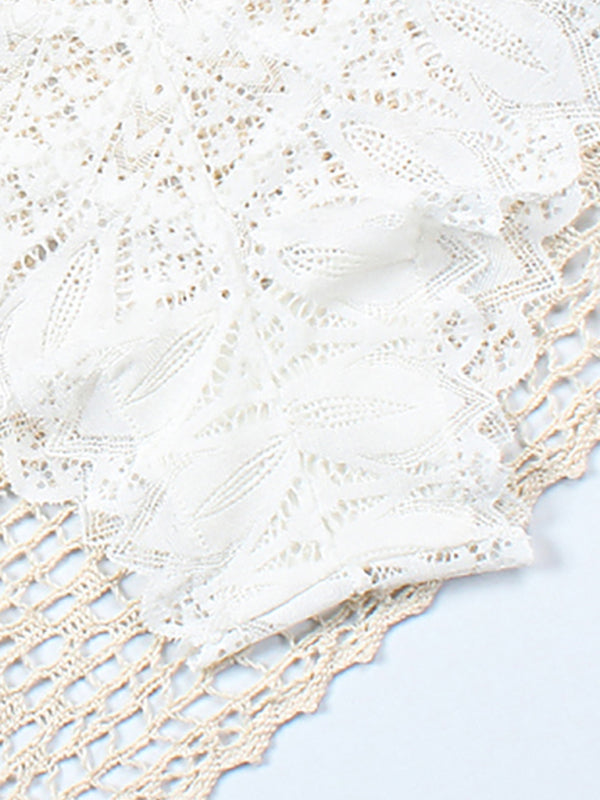 Briefs- Lace Women's Low-Waist Panty Briefs- - Pekosa Women Clothing