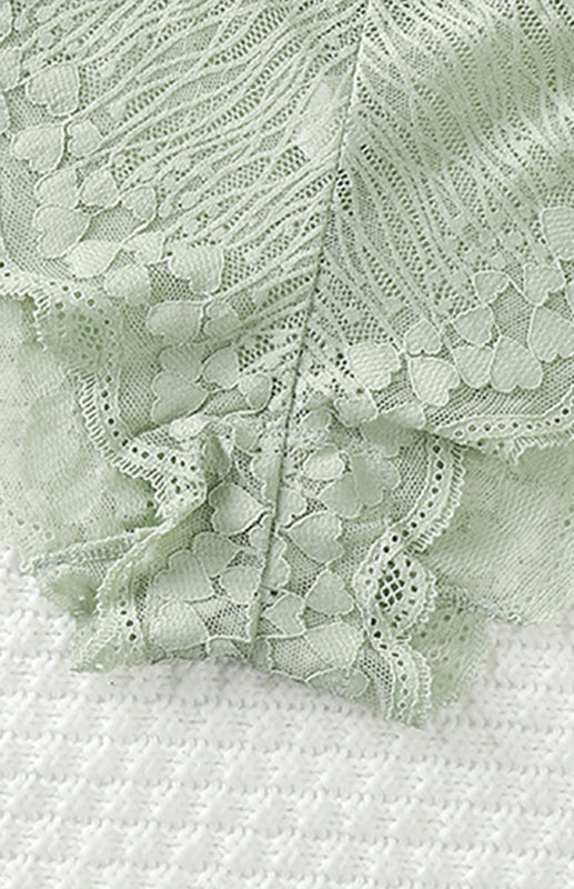 Briefs- Women's Floral Lace Low Waist Strappy Briefs - Panties- - Pekosa Women Clothing
