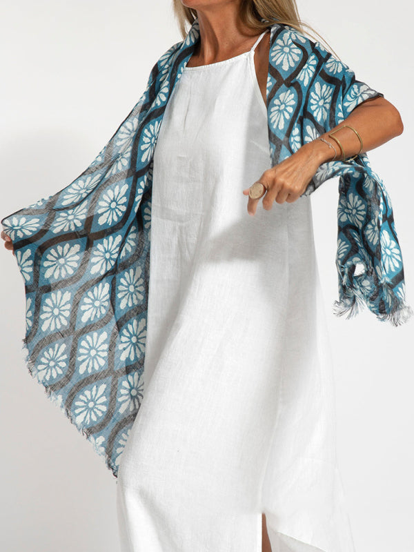 Cami Maxi Dress- Essential Solid Cotton Cami Tunic Maxi Dress- - Pekosa Women Clothing