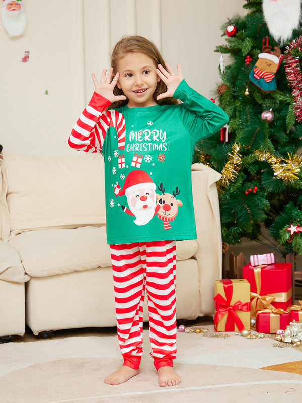 Christmas Pajamas- Santa's Little Helpers: Kids' Matching Festive Cotton Pajama- - Pekosa Women Clothing