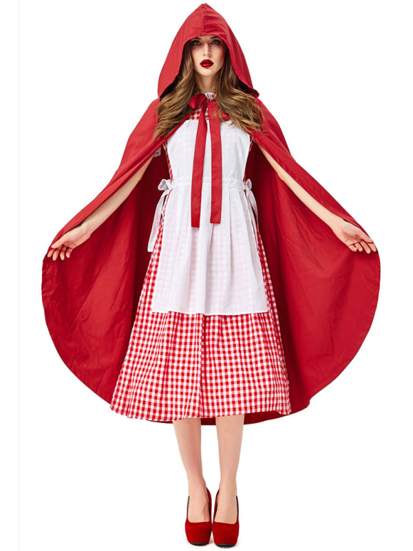 Costume- Red Riding Hood Cosplay Costume - Oktoberfest Maid Outfit- - Pekosa Women Clothing