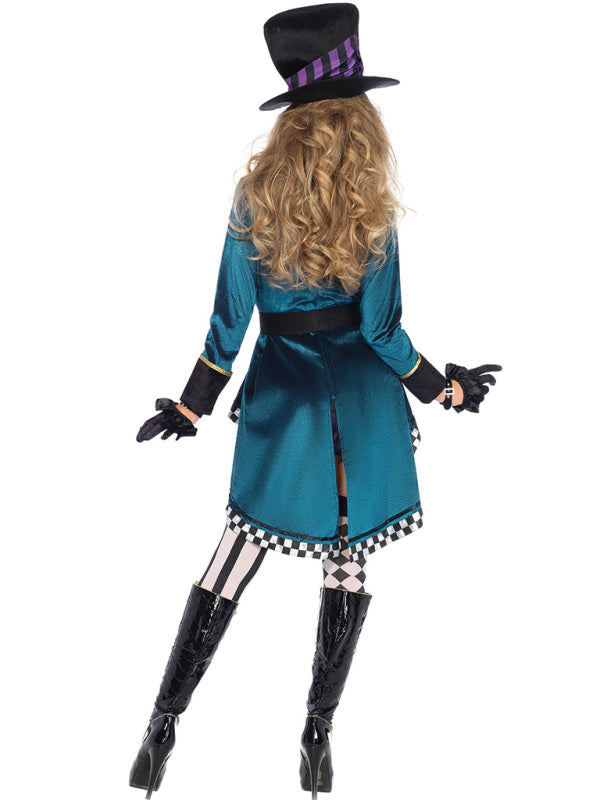 Costumes- Halloween Cosplay Mad Alice Hatter Magical Outfit- - Pekosa Women Clothing