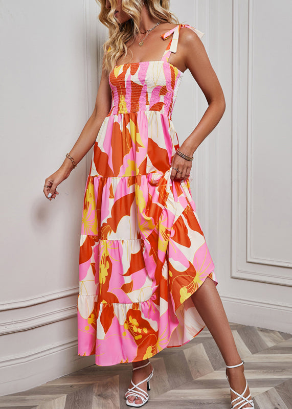 Dress- Casual Tiered Cami Maxi Dress for Summer Relaxation!- - Pekosa Women Clothing