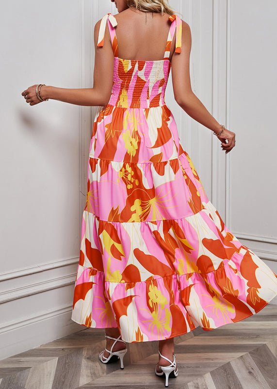 Dress- Casual Tiered Cami Maxi Dress for Summer Relaxation!- - Pekosa Women Clothing