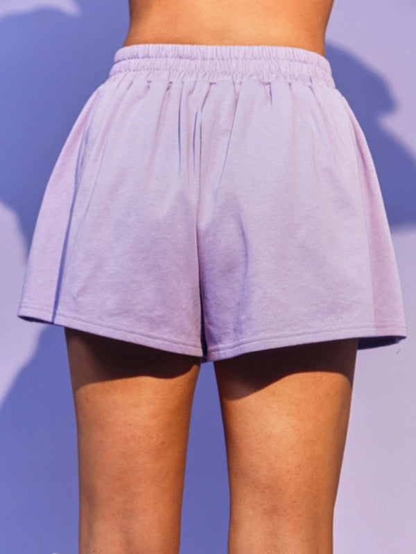 Festive Outfits- Sparkle Mardi Gras 2 Piece Festive Outfit Shorts and Blouse Tee- - Pekosa Women Clothing