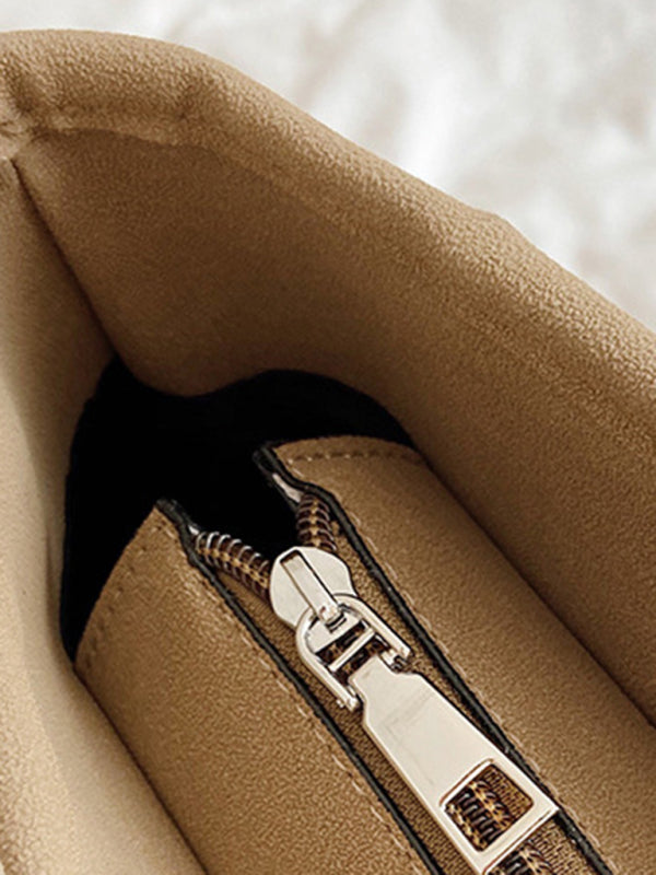 Handbags- Textured Bucket Shoulder Large Bag- - Pekosa Women Clothing