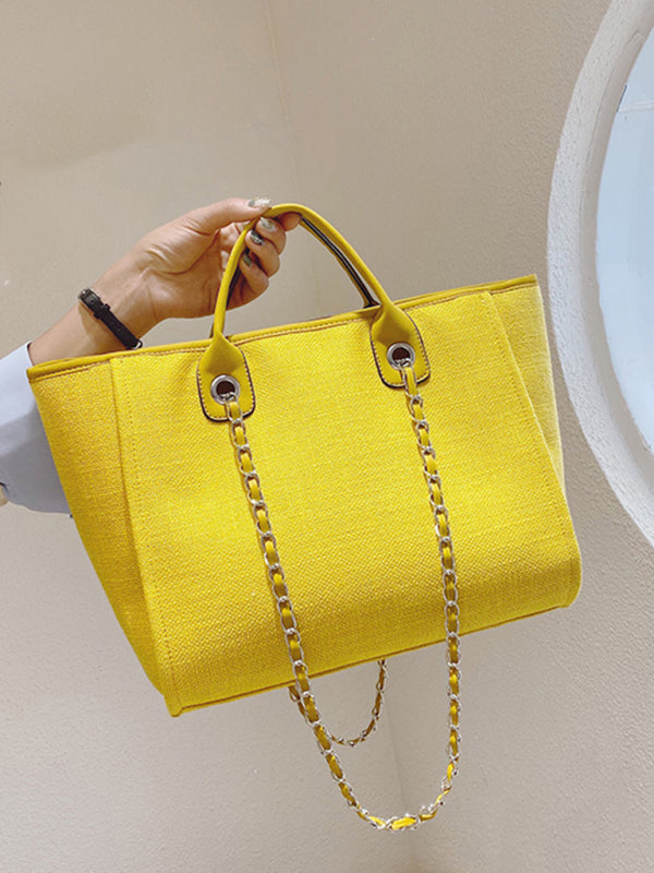 Handbags- Textured Bucket Shoulder Large Bag- - Pekosa Women Clothing