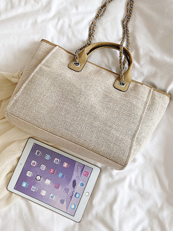 Handbags- Textured Bucket Shoulder Large Bag- - Pekosa Women Clothing