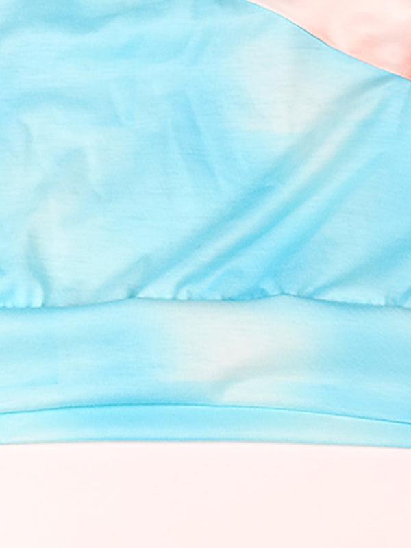 Hoodies- Tie Dye Hoodie - Cotton Blend, Kangaroo Pocket Sweatshirt- - Pekosa Women Clothing