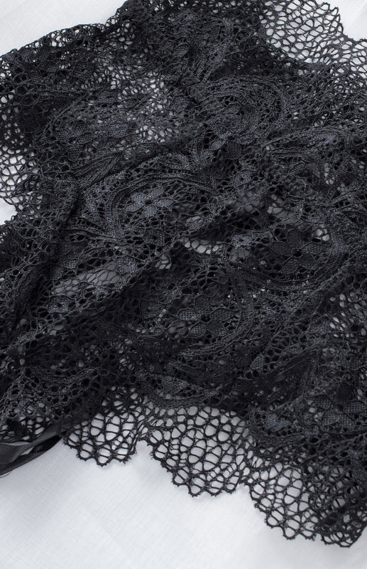 Lingerie- Lace 2 Piece Bralette and High Waisted Lace-Up Panty - Lingerie Duo- - Pekosa Women Clothing