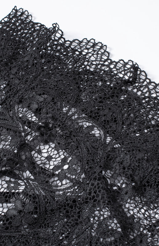 Lingerie- Lace 2 Piece Bralette and High Waisted Lace-Up Panty - Lingerie Duo- - Pekosa Women Clothing