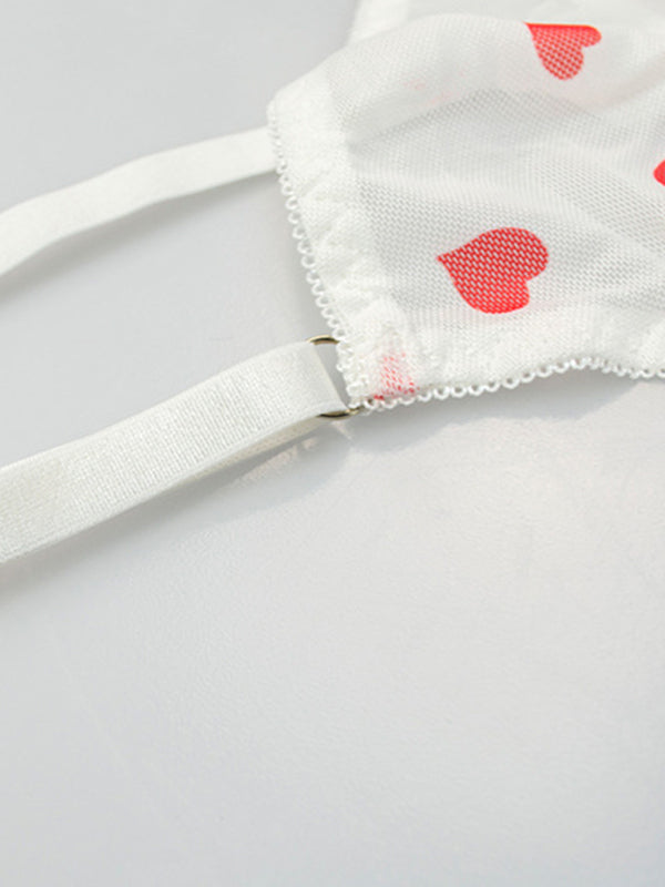 Lingerie Set- See-Through Lace Lingerie for Intimate Love Evenings- - Pekosa Women Clothing