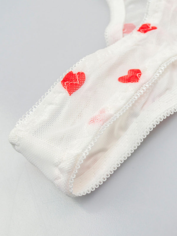 Lingerie Set- See-Through Lace Lingerie for Intimate Love Evenings- - Pekosa Women Clothing